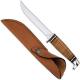 Case Knives Case Hunting Knife, 5 Finn with Leather Handle, CA-381
