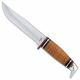 Case Knives Case Hunting Knife, 5 Clip Blade with Leather Handle, CA-385