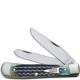 Case Trapper 49224 Knife Burnt Indigo Bone 6254SS