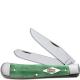 Case Trapper Knife, Painted Desert Emerald Green Bone, CA-63116