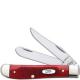 Case Mini Trapper, Sawcut Dark Red Bone, CA-69405