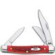 Case Knives Case Medium Stockman Knife, Dark Red Bone CV, CA-6981