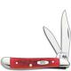 Case Knives Case Peanut Knife, Dark Red Bone CV, CA-6987