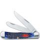 Case Knives Case Navy Blue Bone Trapper Knife, CA-7051