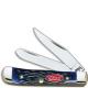 Case Knives Case Navy Blue Bone Tiny Trapper Knife, CA-7055