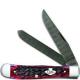 Case Trapper Knife 74170 Limited Damascus Crimson Bone 6254DAM