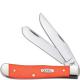 Case Trapper Knife, Smooth Orange Synthetic, CA-80500