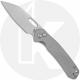 CJRB Pyrite J1925A-TI Knife - Stonewash AR-RPM9 Drop Point - Titanium