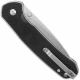 CJRB Large Pyrite J1925L-BK Knife - Stonewash AR-RPM9 Drop Point - Black G10