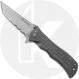 Camillus Cuda Dominator C2477 Knife - Part Serrated S30V Clip Point - Bead Blast Titanium - Discontinued - BNIB