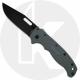 Demko AD20.5 Knife - D2 DLC Clip Point - Textured Gray Grivory - Shark-Lock