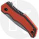 CRKT Fawkes 2372 - Alan Folts Assisted EDC - Bead Blast Clip Point - Dual Layer Orange G10 - Liner Lock Flipper Folder