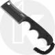 CRKT Minimalist Cleaver Blackout - 2383K - Alan Folts - Neck Knife - Black Stonewash Cleaver Style Fixed Blade - Finger Grooved