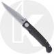 CRKT Fidus 4220 Knife - Stonewash 12C27 Clip Point - Black GRN