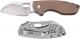 CRKT Pilar Copper 5311CU - Jesper Voxnaes EDC - Satin Sheepsfoot - Copper and Stainless Steel - Frame Lock Folder
