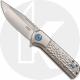 CRKT Lanny 6525 - Liong Mah Assisted EDC - Satin Clip Point - Milled Aluminum - Liner Lock Flipper Folder