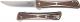 CRKT Crossbones Bronze 7530B - Jeff Park Folder - Satin Trailing Point Blade - 2 Tone Bronze and Silver Aluminum - Liner Lock Fl