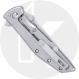 CRKT Slag 7600 Knife - Assisted - Bead Blast D2 Drop Point - Bead Blast Stainless Steel - Flipper Folder