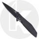 CRKT Slag 7600K Knife - Assisted - Black Oxide D2 Drop Point - Black Stainless Steel - Flipper Folder