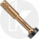 CRKT Hex Bit Driver Tool 9911-2 - Joe Wu Design - Compact Brass Driver with Ball Bearing Spinner