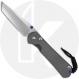 Chris Reeve Knives - Large Sebenza 31 Knife - L31-1010 - Stonewash MagnaCut Tanto - Sandblast Titanium