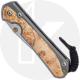 Chris Reeve Knives - Large Sebenza 31 Knife - L31-1108 - Stonewash Drop Point - Box Elder / Titanium