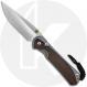 Chris Reeve Large Sebenza 31 Knife - L31-1116 - Stonewash CPM MagnaCut Drop Point - Macassar Ebony / Glass Blasted Titanium