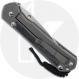 Chris Reeve Large Sebenza 31 Knife - L31-1652 - Stonewash CPM MagnaCut Drop Point - Black Canvas Micarta / Glass Blasted Titaniu