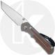Chris Reeve Large Inkosi Knife - LIN-1134 - Stonewash MagnaCut Tanto - Natural Canvas Micarta / Glass Blasted Titanium