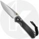 Chris Reeve Knives - Small Sebenza 31 Knife - S31-1100 - Stonewash MagnaCut Drop Point - Bog Oak / Blasted Titanium