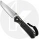 Chris Reeve Small Sebenza 31 Knife - S31-1134 - Stonewash CPM MagnaCut Tanto - Macassar Ebony / Glass Blasted Titanium