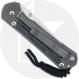 Chris Reeve Small Sebenza 31 Knife - S31-1228 - Stonewash CPM MagnaCut Tanto - Black Canvas Micarta / Sandblast Titanium