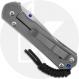Chris Reeve Small Sebenza 31 Knife - S31-1644 - Stonewash CPM MagnaCut Drop Point - Glass Blasted Titanium
