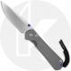 Chris Reeve Small Sebenza 31 Knife - S31-1644 - Stonewash CPM MagnaCut Drop Point - Glass Blasted Titanium