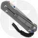 Chris Reeve Small Sebenza 31 Knife - S31-1685 - Stonewash CPM MagnaCut Insingo - Glass Blasted Titanium