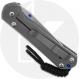 Chris Reeve Small Sebenza 31 Knife - S31-1687 - Stonewash CPM MagnaCut Tanto - Glass Blasted Titanium
