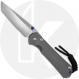 Chris Reeve Small Sebenza 31 Knife - S31-1687 - Stonewash CPM MagnaCut Tanto - Glass Blasted Titanium