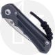 Chris Reeve Small Inkosi SIN-1012 Knife - Stonewash MagnaCut Drop Point - Black Canvas Micarta / Sandblast Titanium
