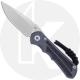 Chris Reeve Small Inkosi SIN-1012 Knife - Stonewash MagnaCut Drop Point - Black Canvas Micarta / Sandblast Titanium