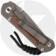 Chris Reeve Knives - Small Inkosi Knife - SIN-1046 - Stonewash MagnaCut Tanto - Natural Canvas Micarta / Sandblast Titanium