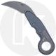 CRKT Provoke Compact 4045 - Joe Caswell - Karambit Folder - Stonewash D2 - Kinematic Action - Dark Gray Aluminum - Ring Pommel