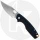 CRKT Pilar IV 5321 - Jesper Voxnaes EDC - Satin Clip Point - Black G10 / SS - Flipper Folder