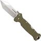 Cold Steel 23GVG Immortal Knife Mike Wallace Open on Withdrawal OD Green G10 Locking Folder