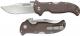 Cold Steel 31A Bush Ranger Open on Withdrawal Clip Point Folder with Brown G10 Handle