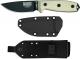 ESEE Knives ESEE-3MIL-P-B Black Drop Point - Micarta Handle - Glass Breaker Pommel - Black Molded MOLLE Sheath