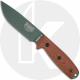 ESEE 4 4POD-011 Fixed Blade Knife - Olive Drab Drop Point - Brown Micarta Handle - Black Molded Sheath