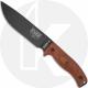 ESEE 6 6PB-011 Fixed Blade Knife - Black Drop Point - Brown 3D Linen Micarta Handle - Black Molded Sheath