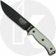 ESEE Knives ESEE-6P-B Black Drop Point - Linen Micarta Handle - Black Molded Sheath