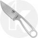 ESEE IZULA-35V - Single Piece Stonewash CPM S35VN - Drop Point - Neck Knife - Black Molded Sheath