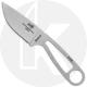 ESEE IZULA-35V - Single Piece Stonewash CPM S35VN - Drop Point - Neck Knife - Black Molded Sheath